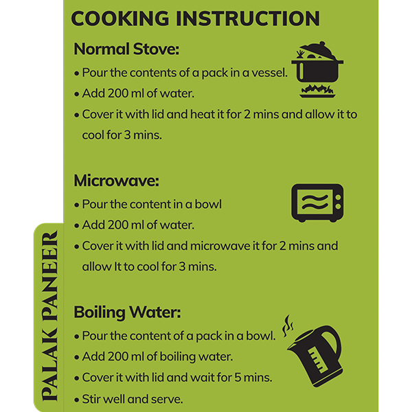 Palak Paneer Pack Of 4