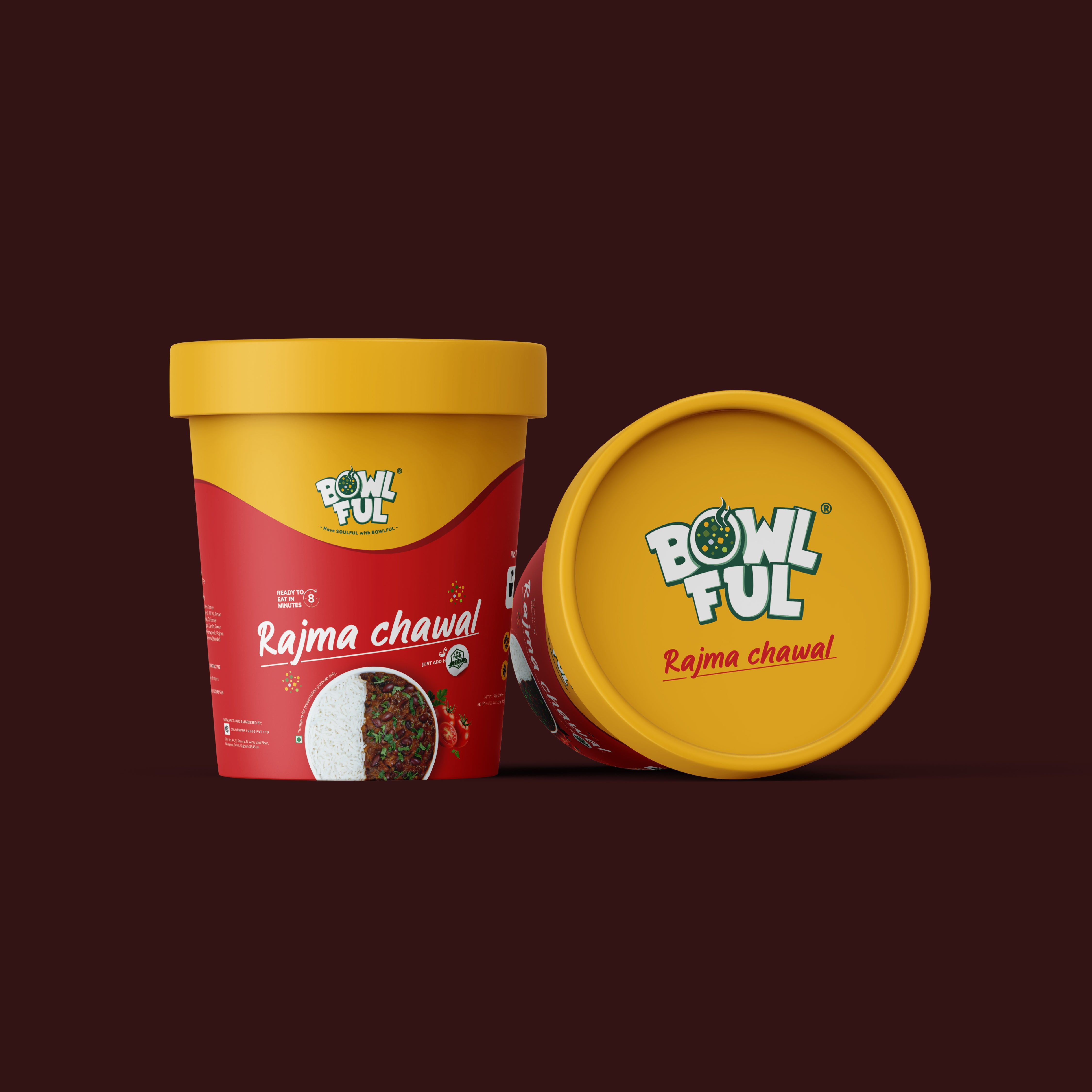 Ready to Eat Rajma Chawal Cup | Bowlful Freeze-Dried Meal