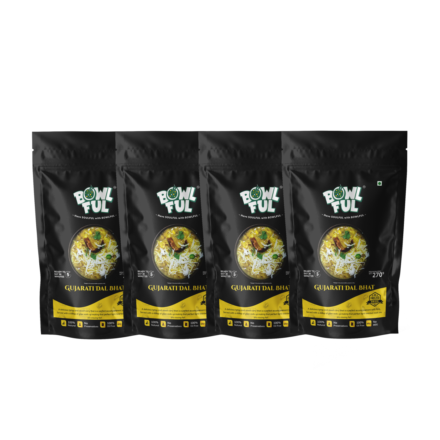 Gujarati Dal Bhat Pack Of 4