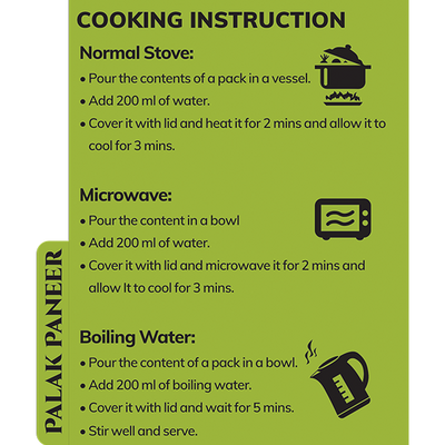 Palak Paneer Pack Of 4