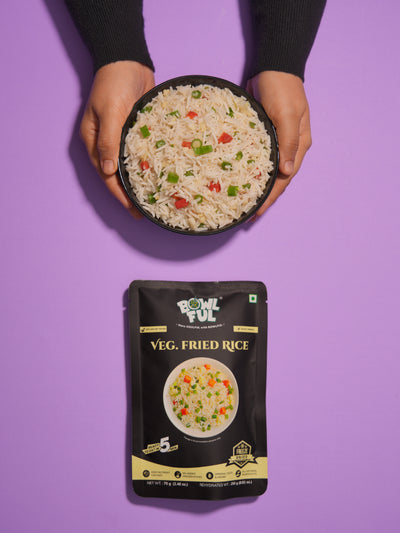Ready to Eat Veg Fried Rice – Instant Indo-Chinese Meal | Bowlful