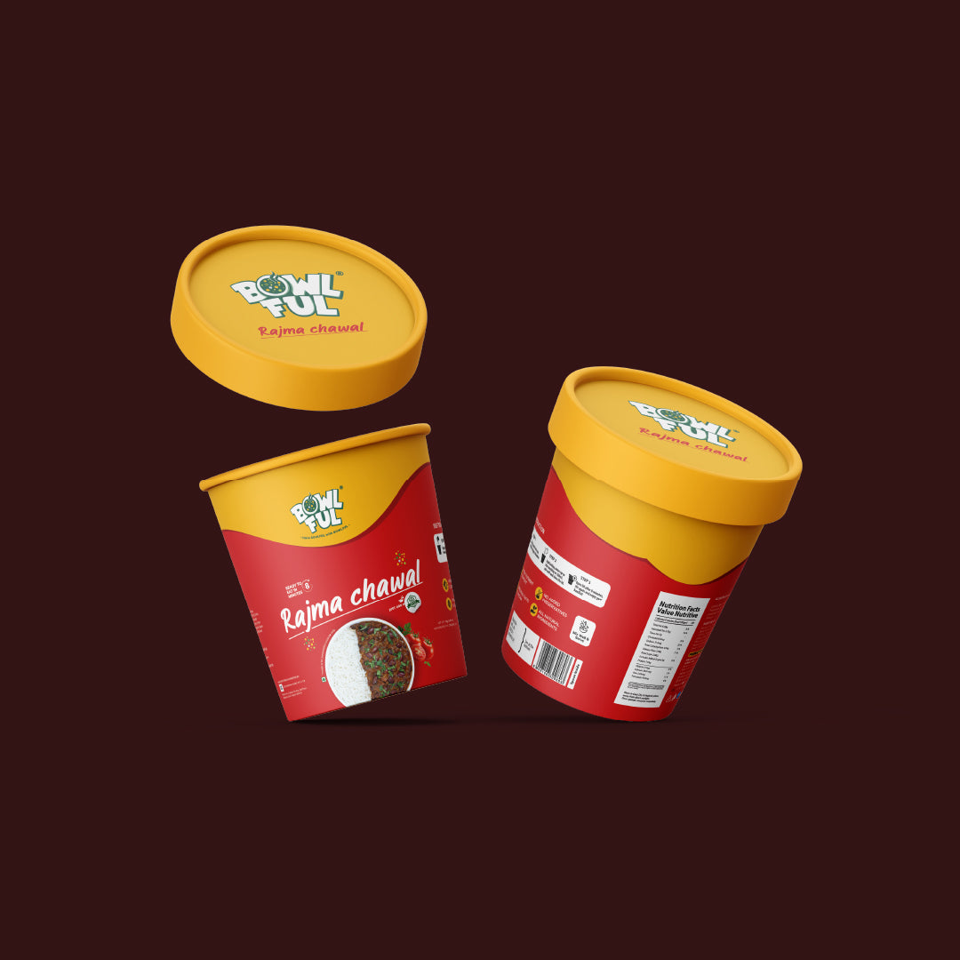 Ready to Eat Rajma Chawal Cup | Bowlful Freeze-Dried Meal