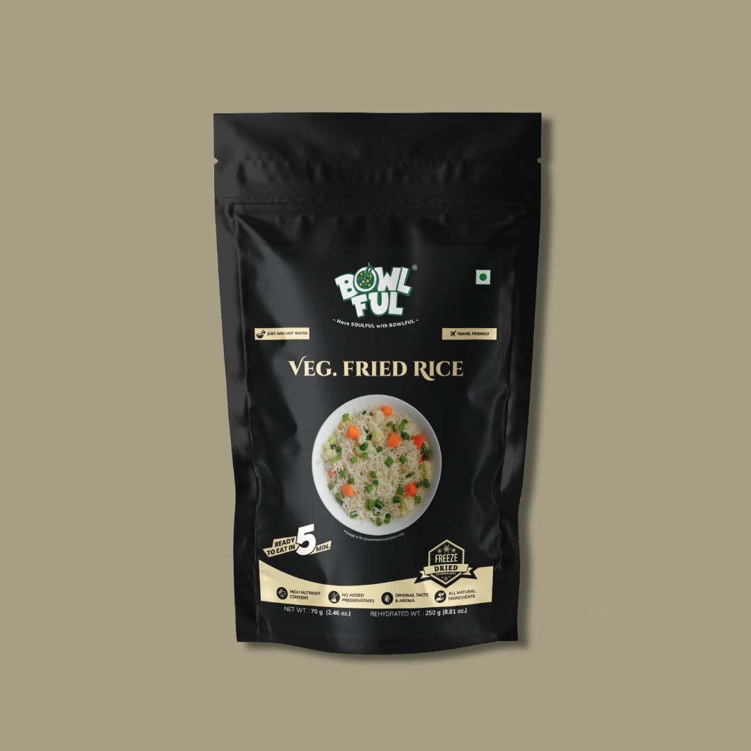 Ready to Eat Veg Fried Rice – Instant Indo-Chinese Meal | Bowlful